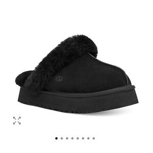 NEVER WORN - UGG Women's Platform Black Slippers